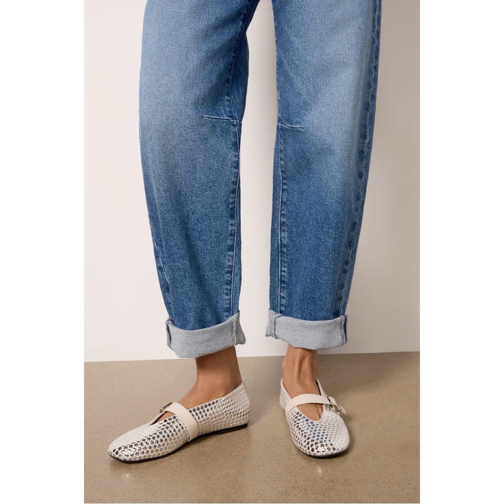 Paige Alexis Barrel Jeans 29 Ryland Denim Blue Casual Minimalist Classic Trendy - Picture 6 of 16